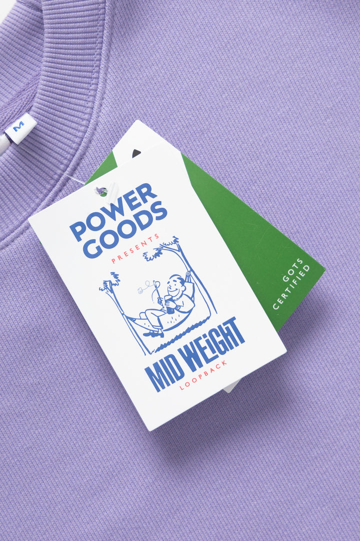Power Goods - Loopback Crewneck - Dusty Violet