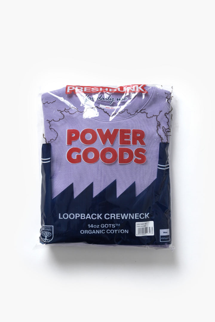 Power Goods - Loopback Crewneck - Dusty Violet
