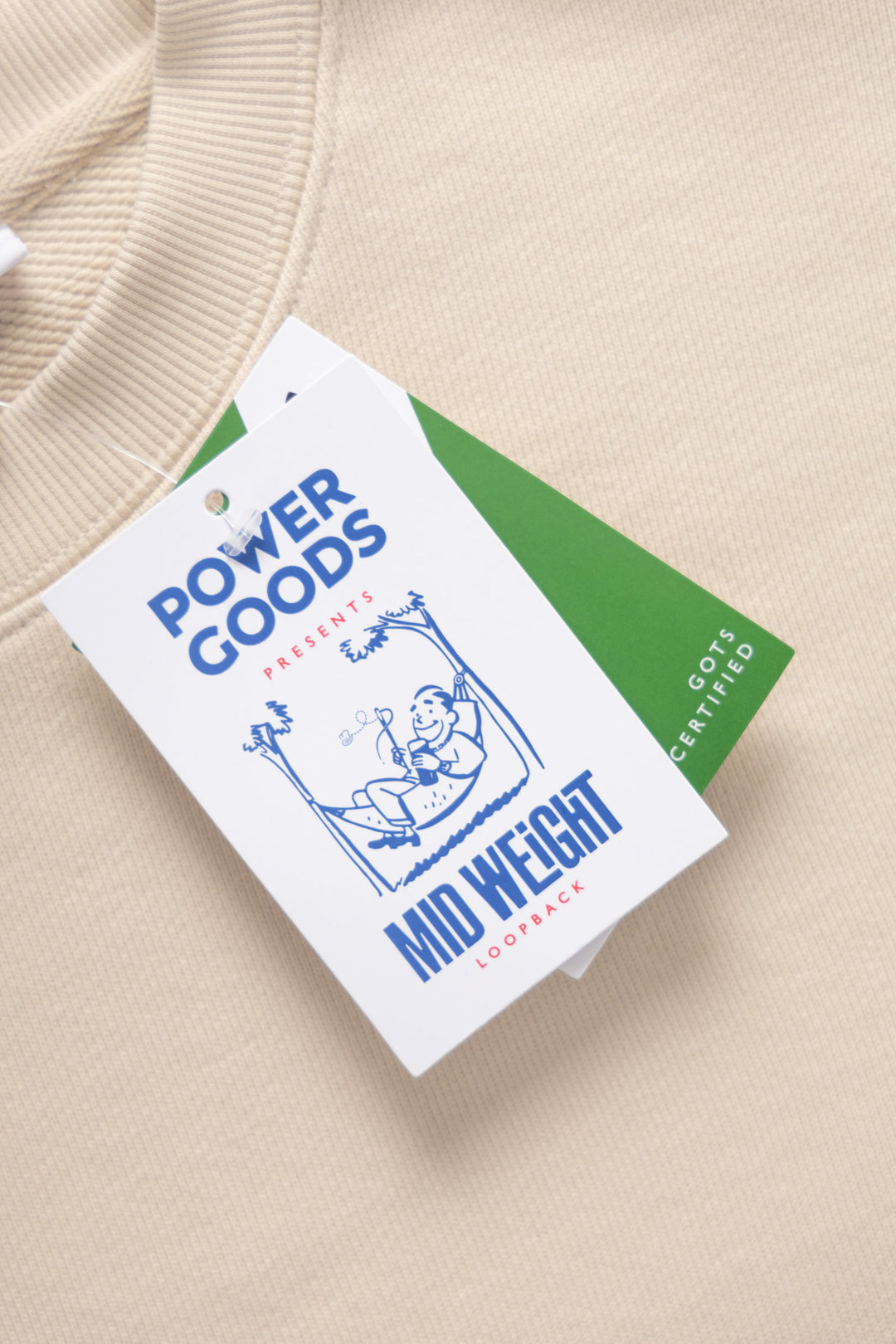 Power Goods - Loopback Crewneck - Putty
