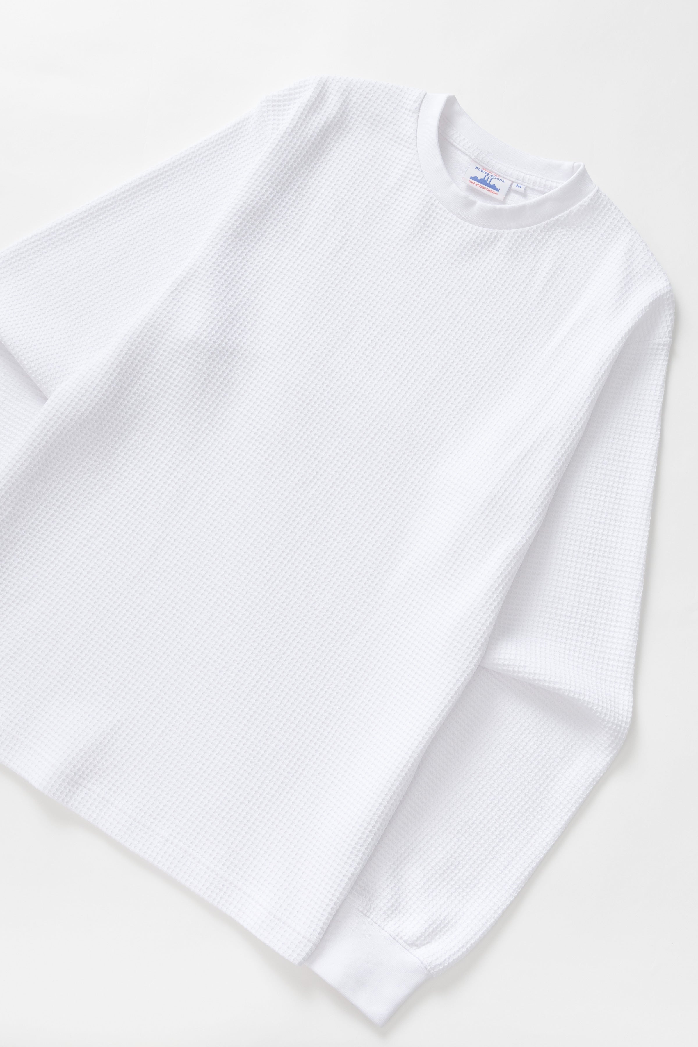 Power Goods - Thermal Waffle Long Sleeve Tee - White – Blacksmith