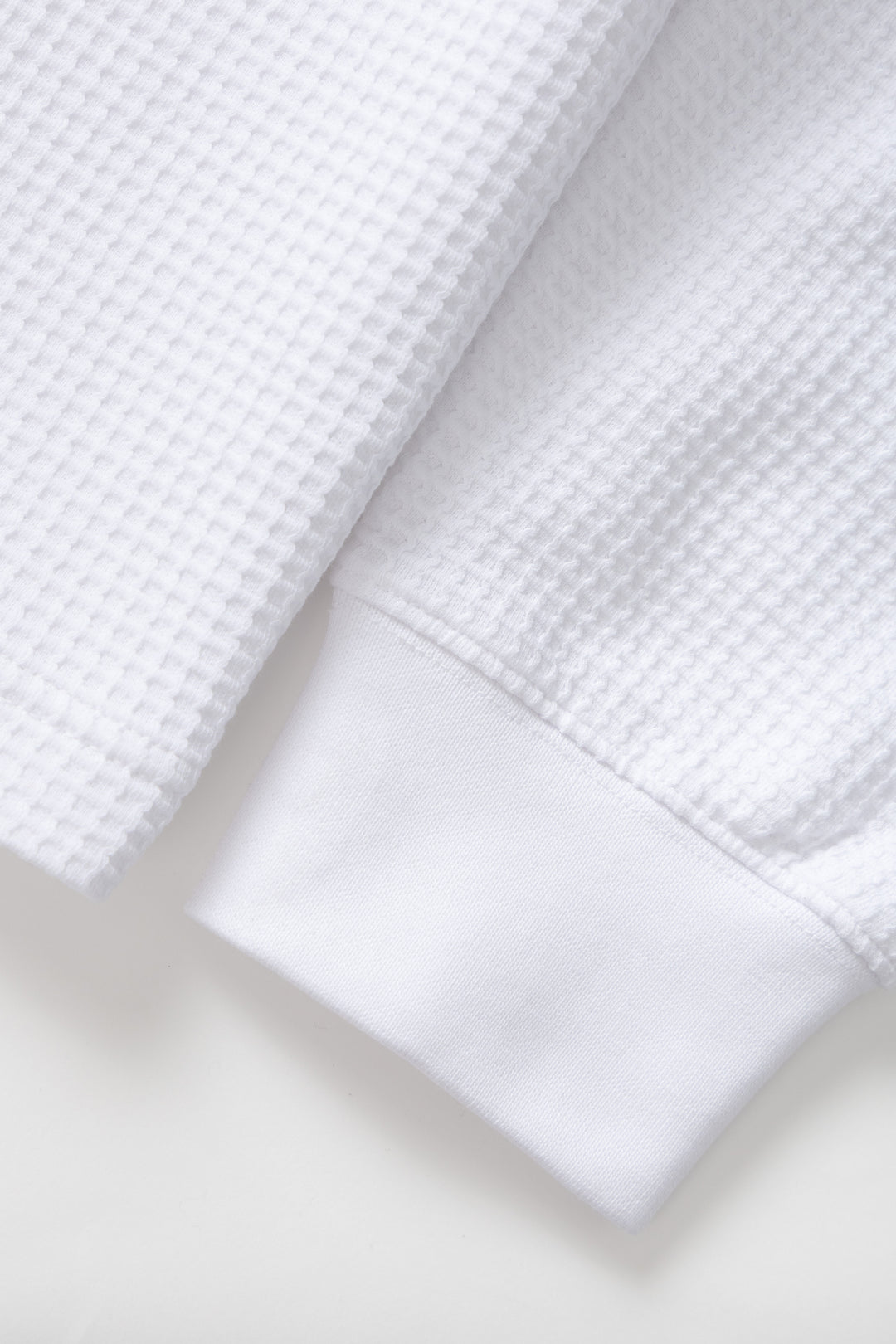 Power Goods - Thermal Waffle Long Sleeve Tee - White