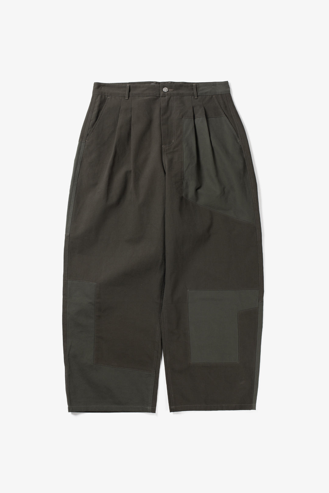 Candice - Panel Pants - Moss