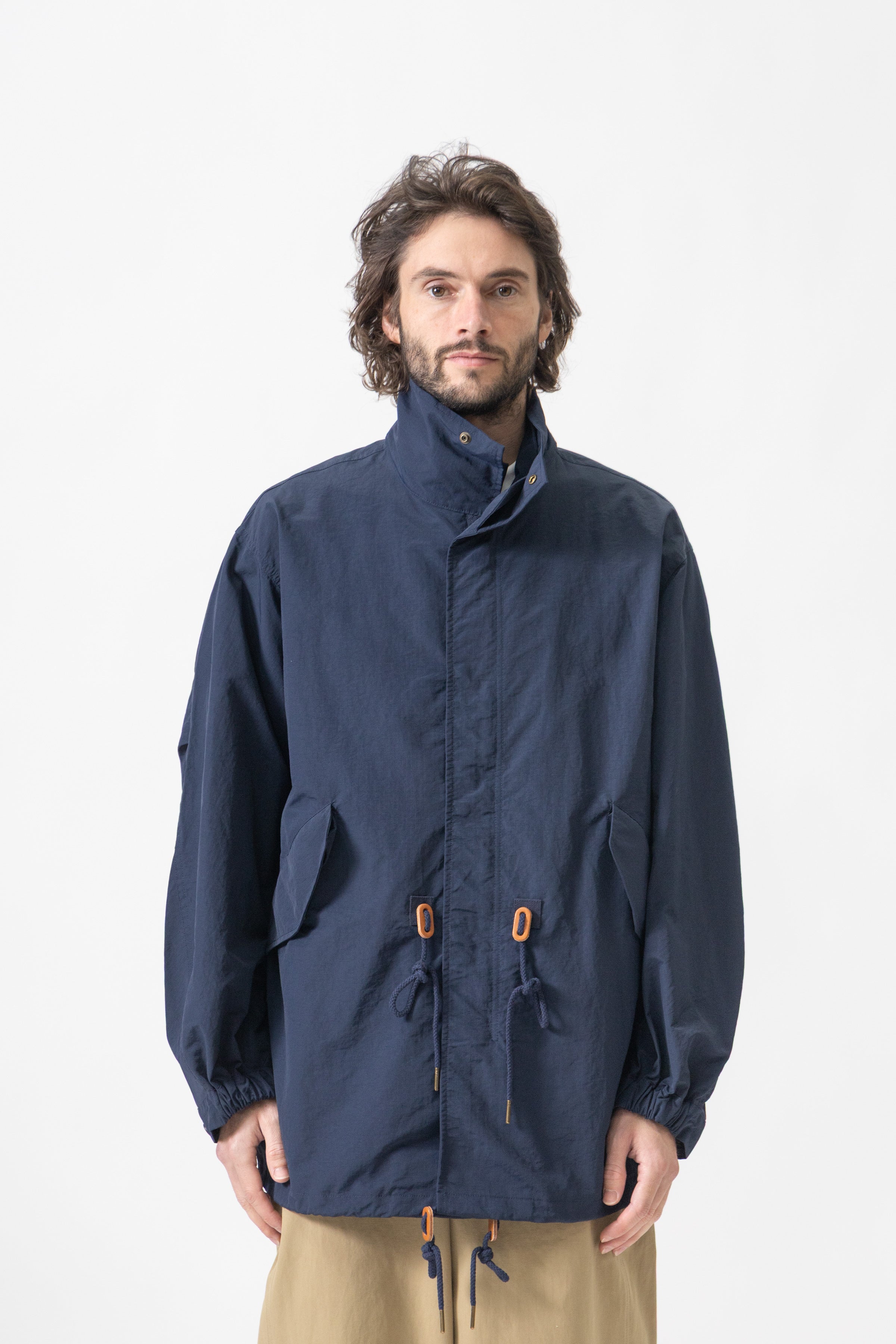 Blacksmith - Mid-Length Ripstop Parka - Navy – Blacksmith Store