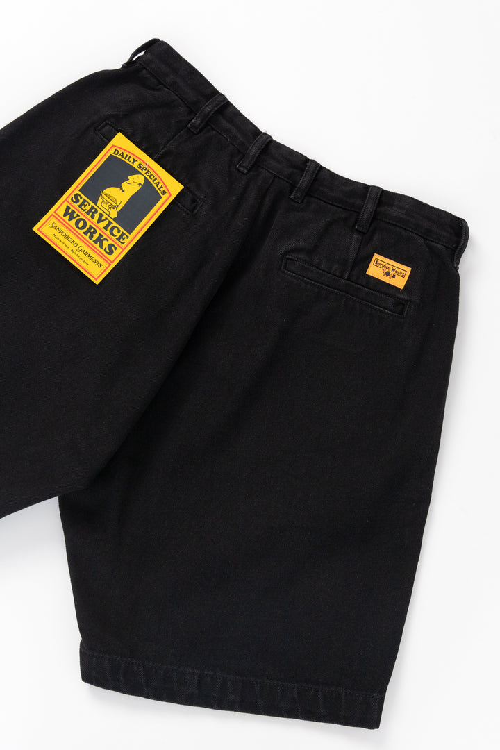 Service Works - Denim Part Timer Shorts - Black