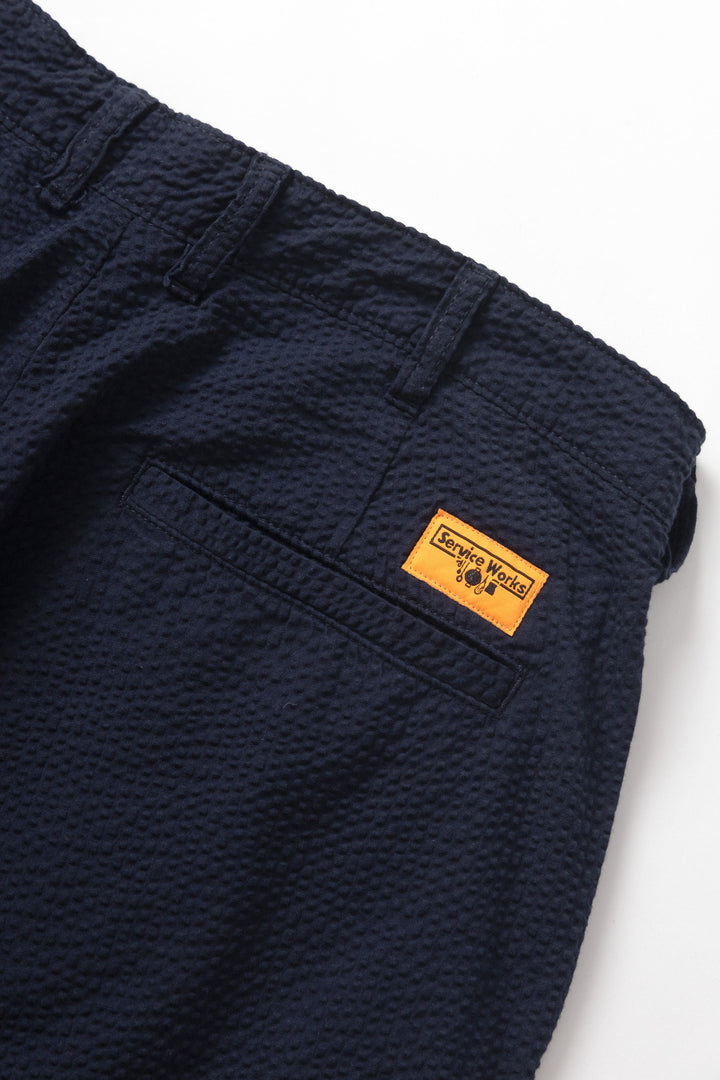 Service Works - Seersucker Part Timer Shorts - Dark Navy
