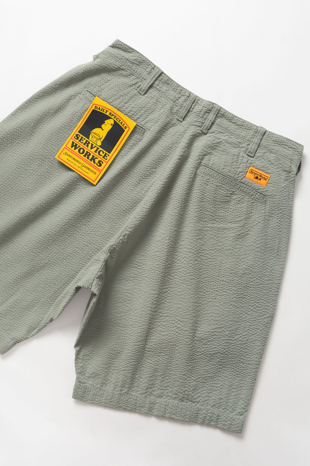 Service Works - Seersucker Part Timer Shorts - Sage