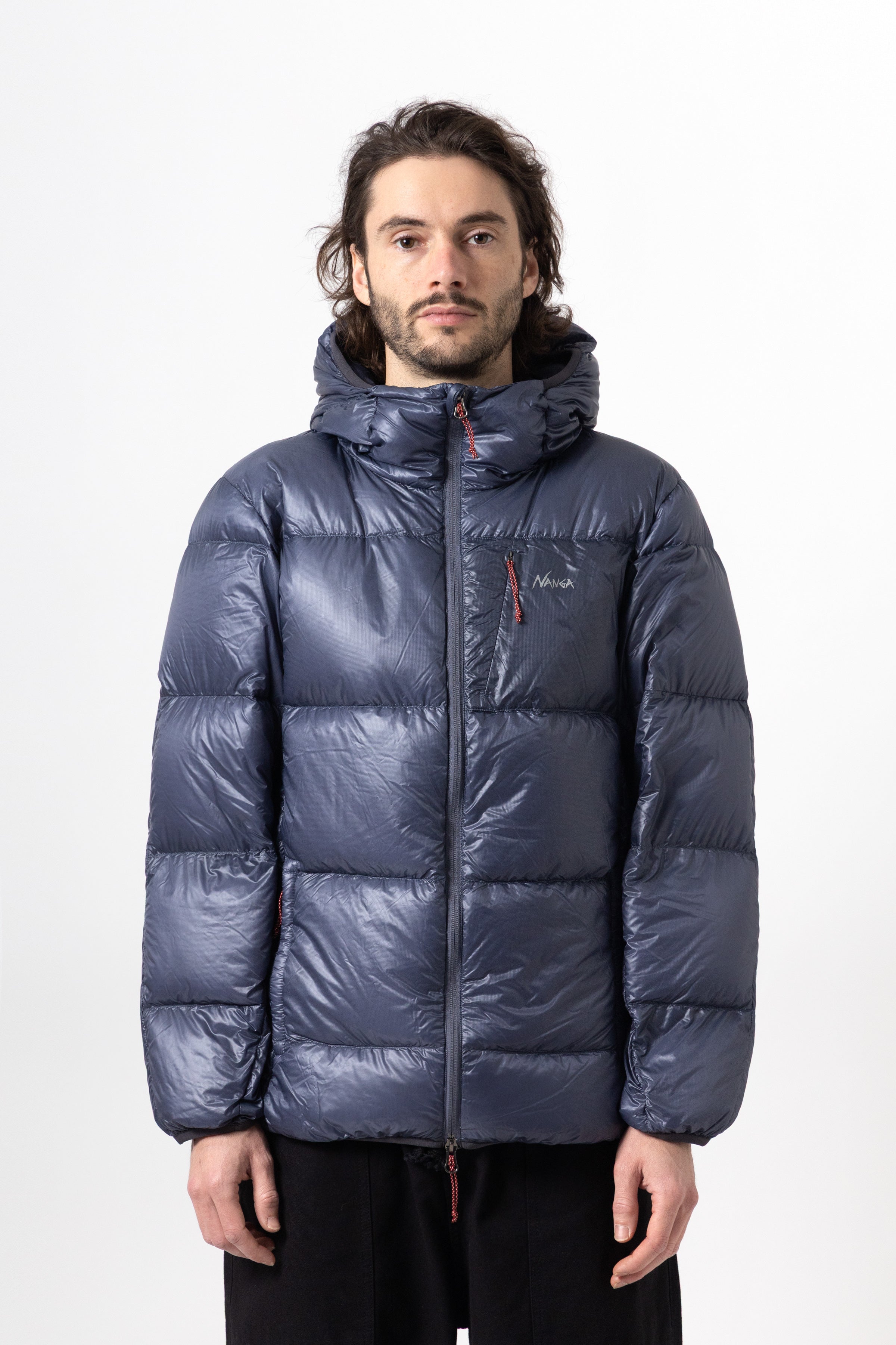 Nanga - Mountain Lodge Down Hoodie Jacket - Navy – Blacksmith Store