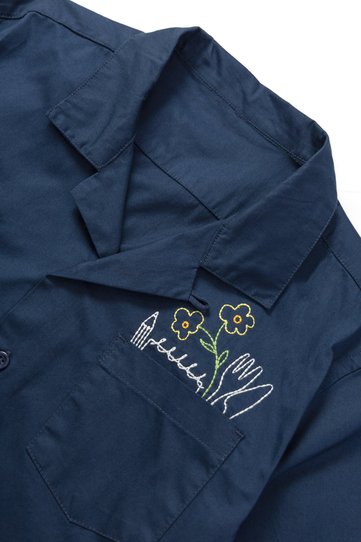 Service Works - Light Twill Necessities Short Sleeve Shirt - Navy