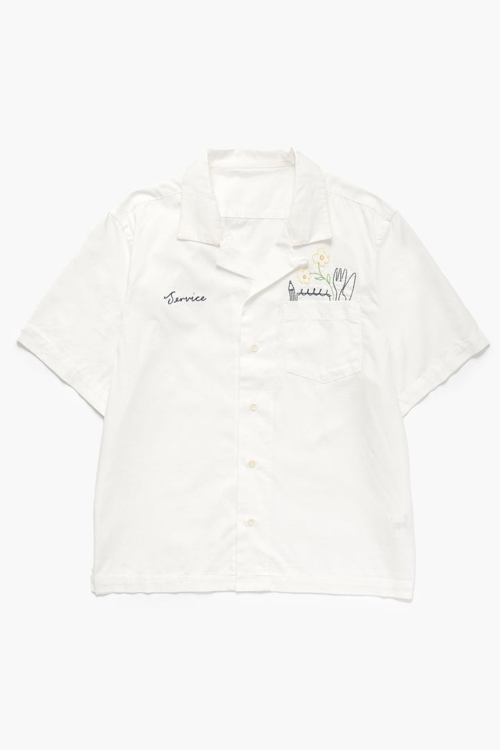 Service Works - Light Twill Necessities Short Sleeve Shirt - Off White