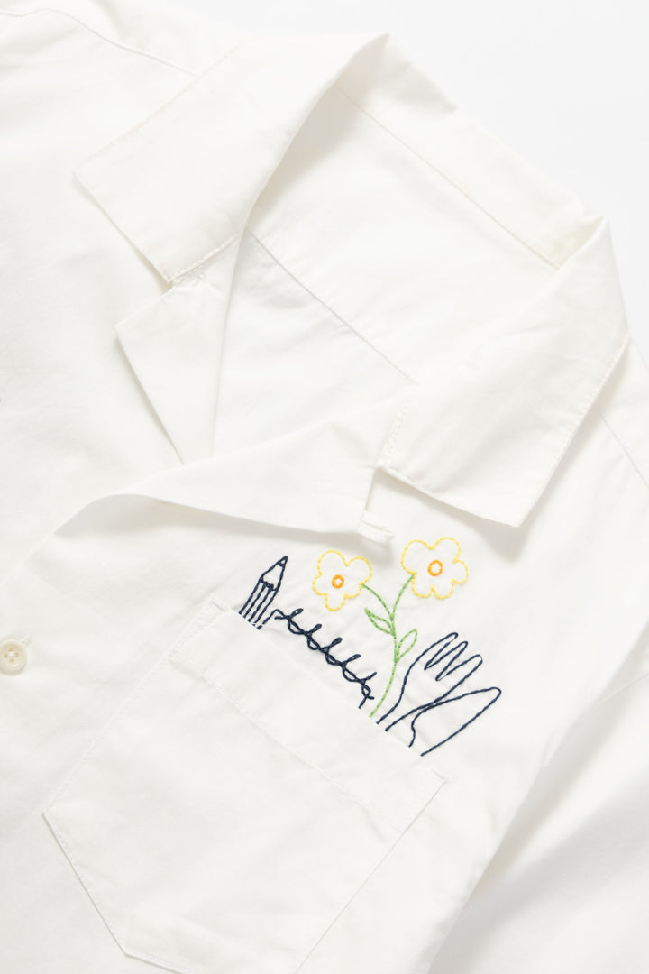 Service Works - Light Twill Necessities Short Sleeve Shirt - Off White