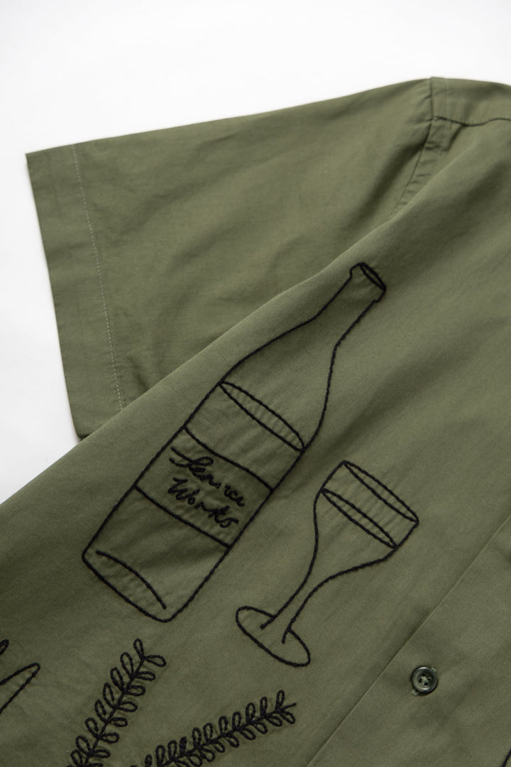 Service Works - Light Twill Picnic Short Sleeve Shirt - Olive