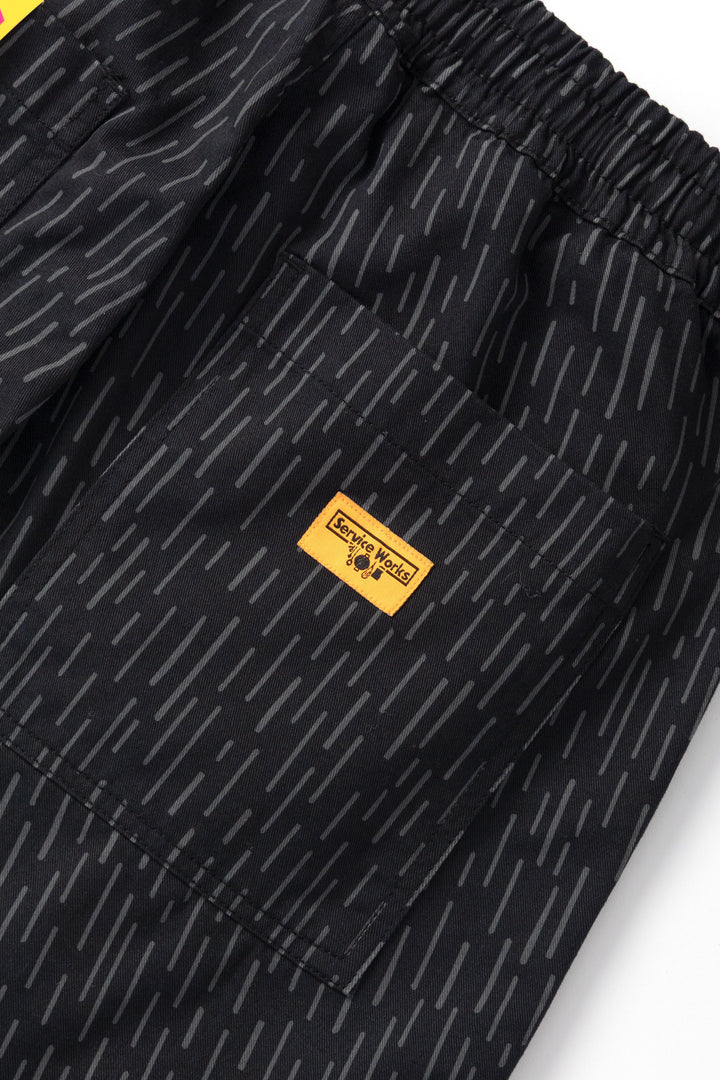 Service Works - Patterned Chef Shorts - Raindrop Mono