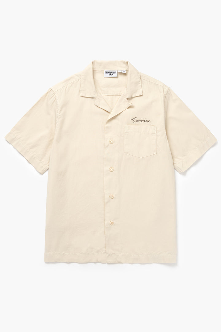 Service Works - Embroidered Resort Shirt - White Oak
