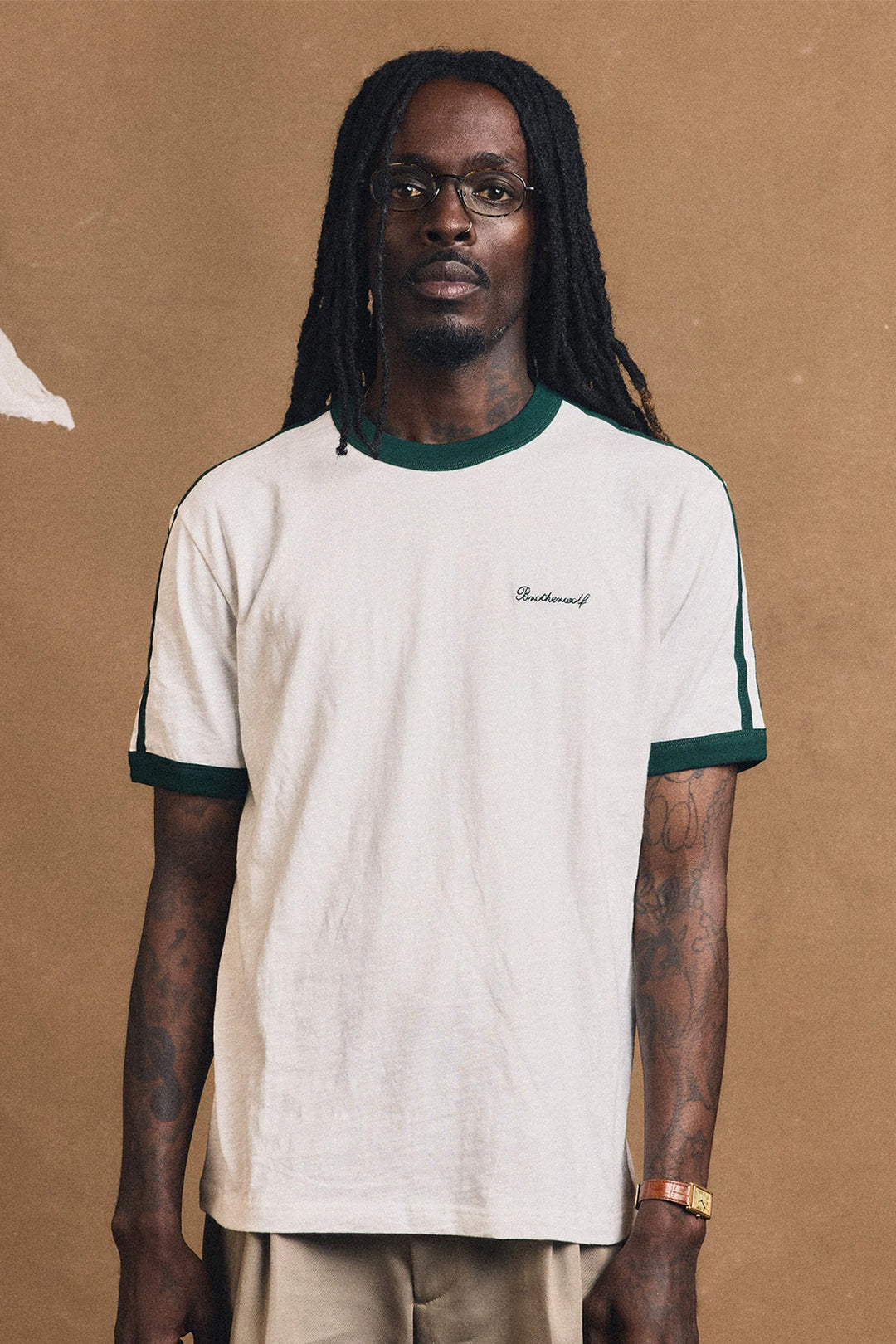 Brotherwolf - Ringer Tee - Off White