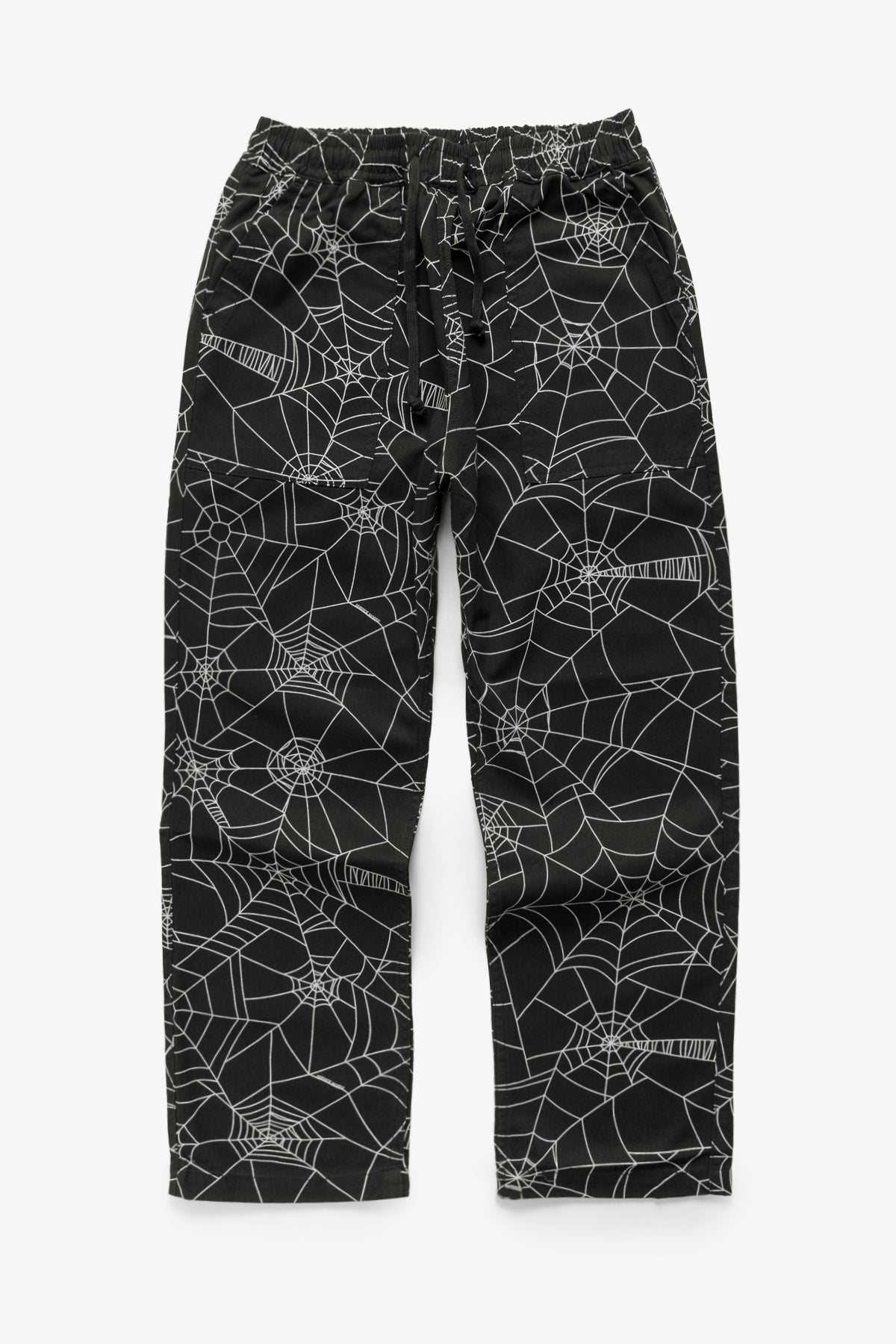【BLACK】Spiderweb slacks Service Works - Patterned Chef Pants - Black Web – Blacksmith Store