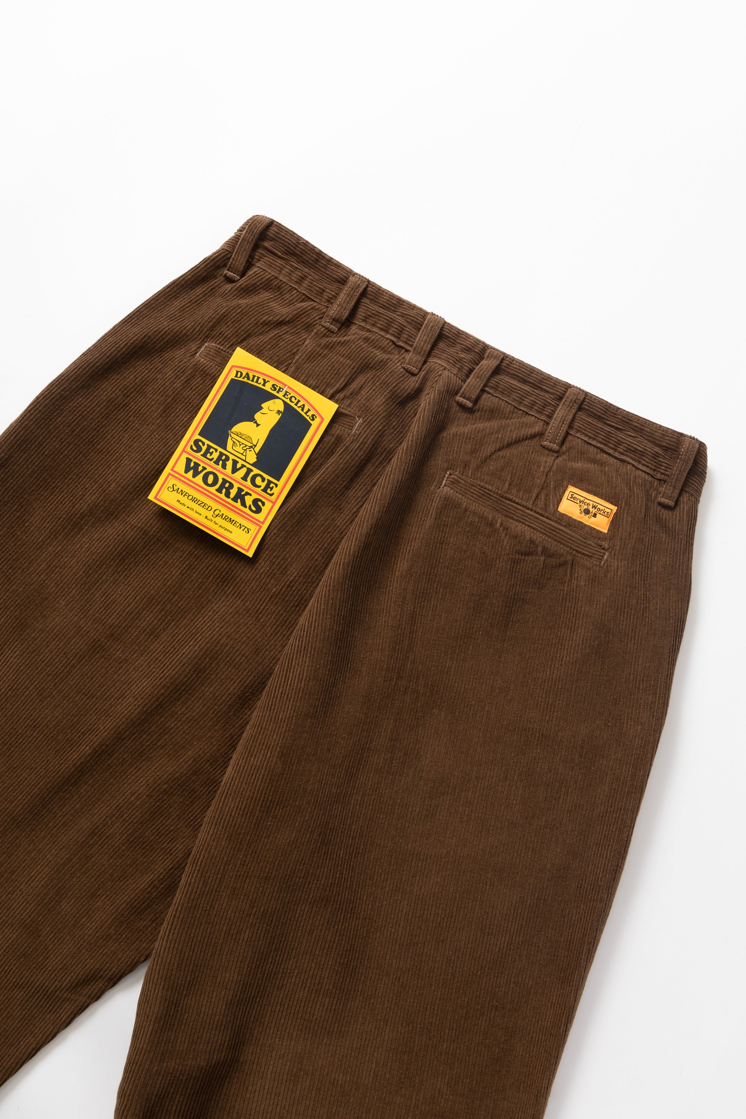 Service Works - Corduroy Part Timer Pant - Bark – Blacksmith Store