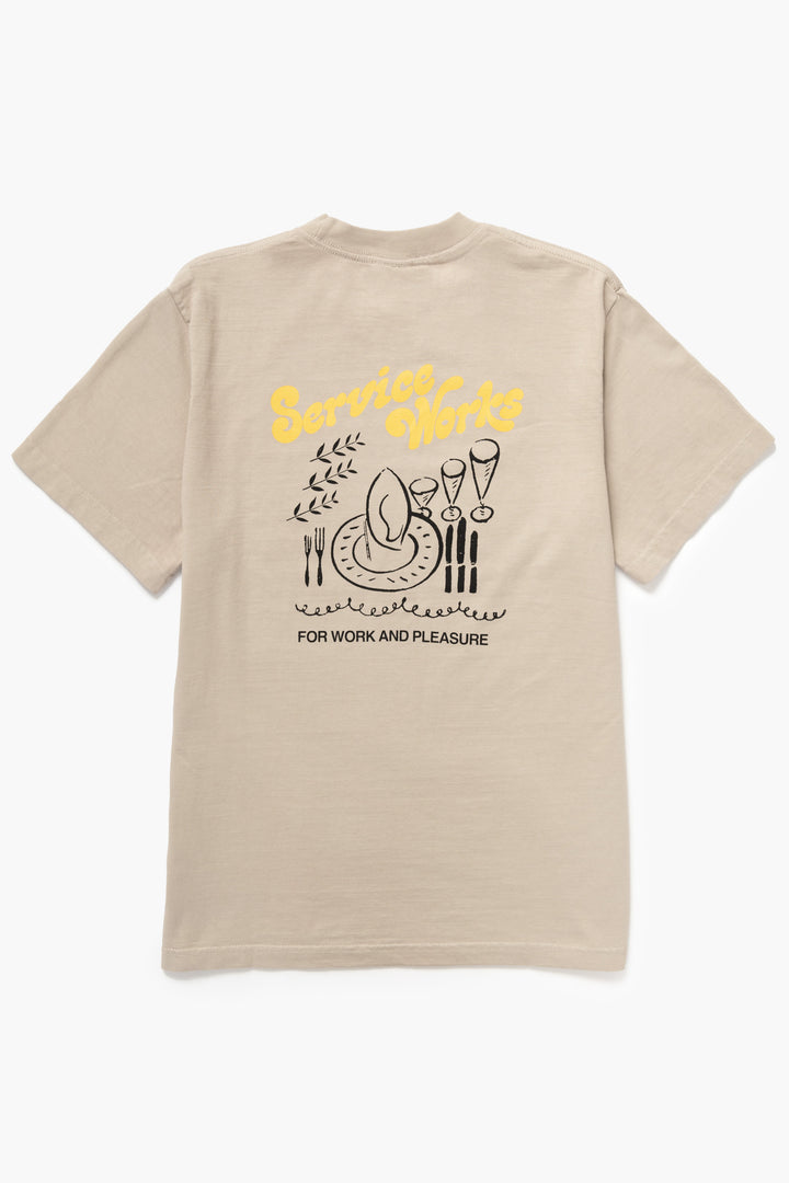 Service Works - Work + Pleasure Tee - Stone