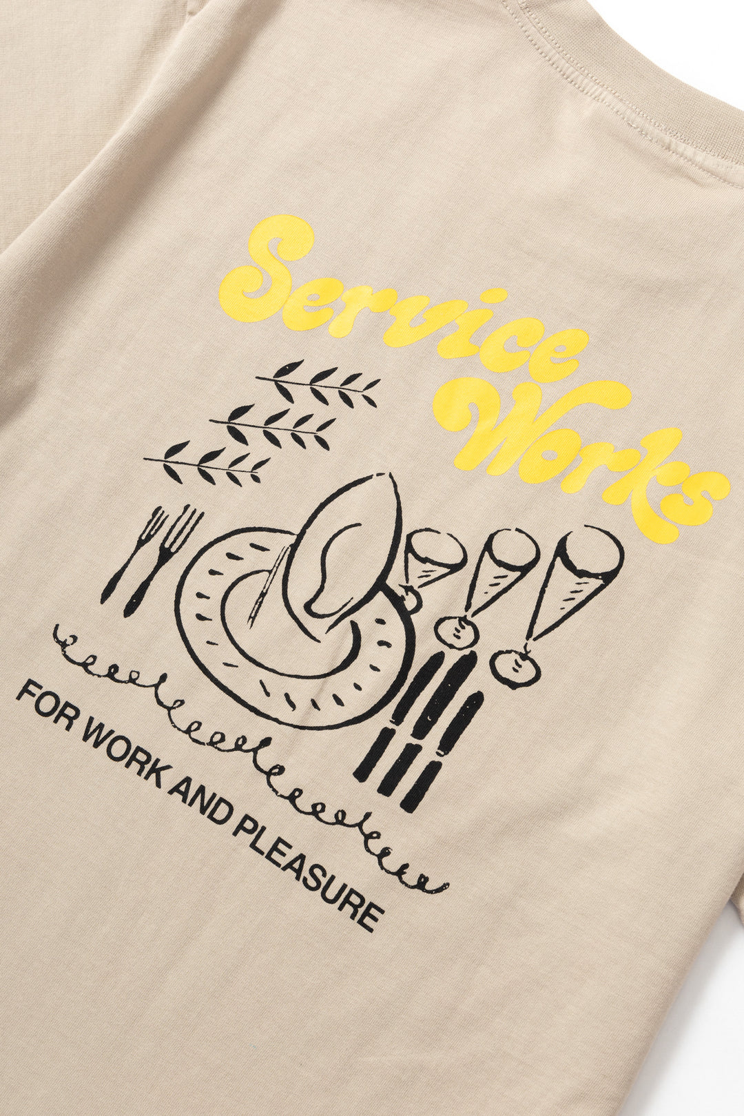 Service Works - Work + Pleasure Tee - Stone
