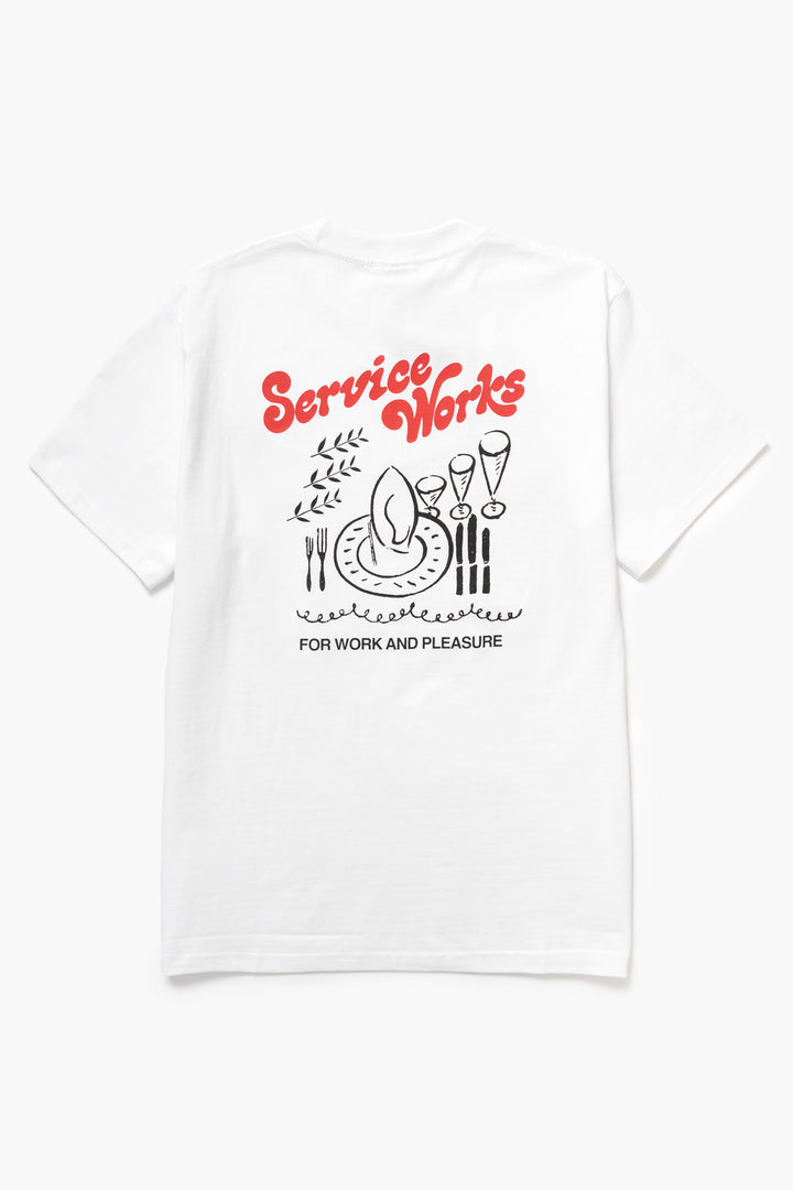 Service Works - Work + Pleasure Tee - White