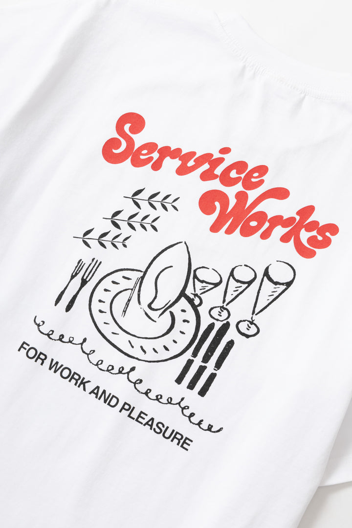 Service Works - Work + Pleasure Tee - White