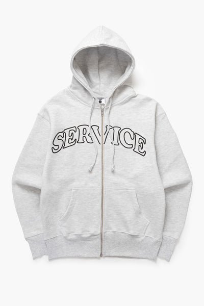Service Works - Arch Logo Zip Hoodie - Ash – Blacksmith Store