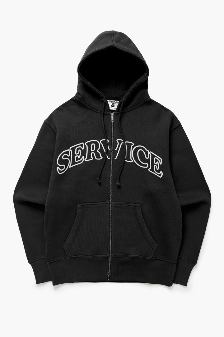 Service Works - Arch Logo Zip Hoodie - Black