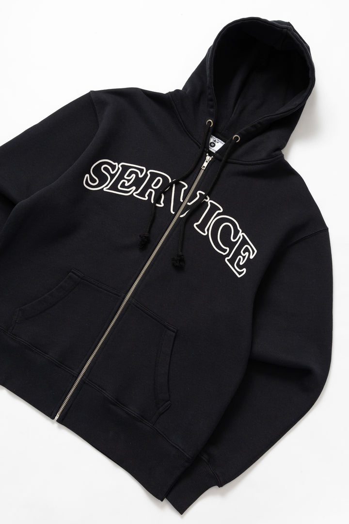 Service Works - Arch Logo Zip Hoodie - Black