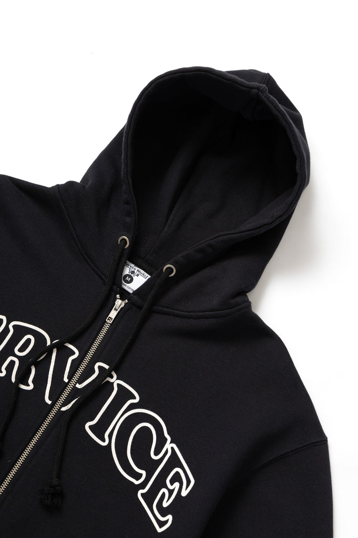 Service Works - Arch Logo Zip Hoodie - Black
