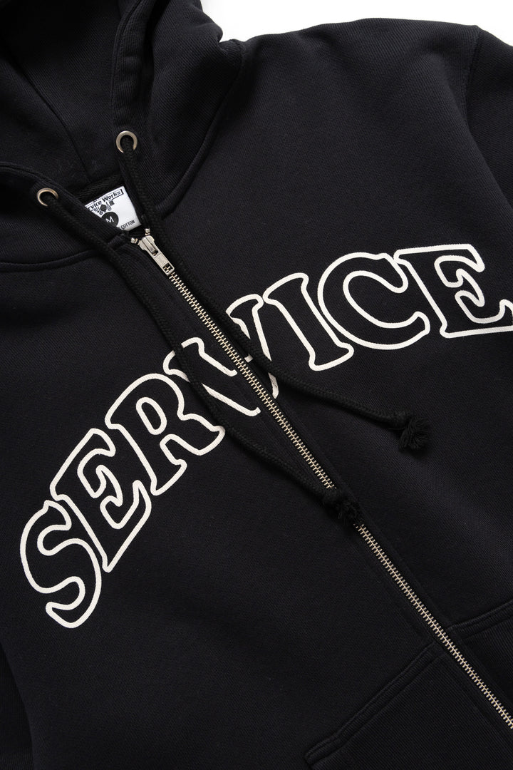 Service Works - Arch Logo Zip Hoodie - Black