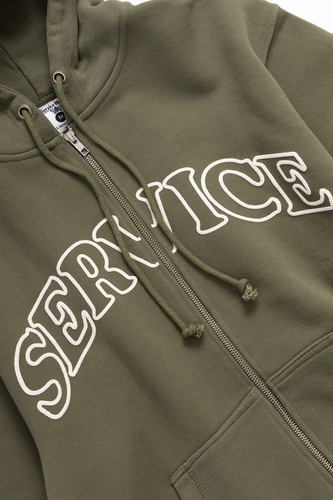 Service Works - Arch Logo Zip Hoodie - Olive