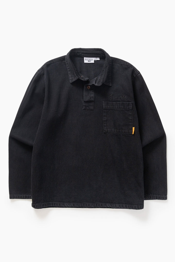 Service Works - Denim Script Popover - Dark Wash