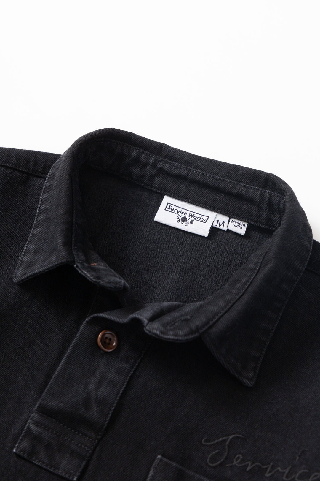 Service Works - Denim Script Popover - Dark Wash