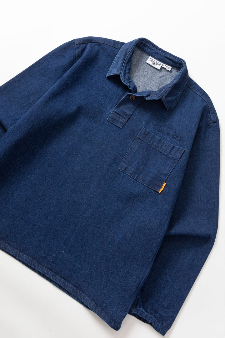 Service Works - Denim Script Popover - One Wash