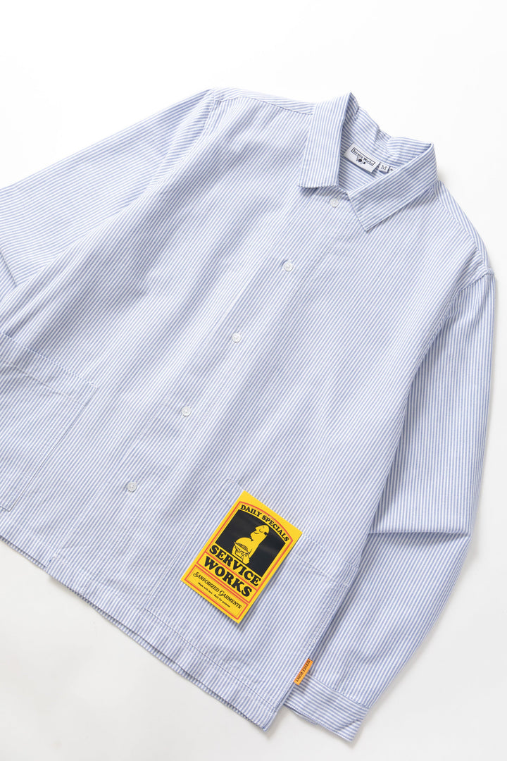 Service Works - Waiter Shirt - Oxford Blue Stripe