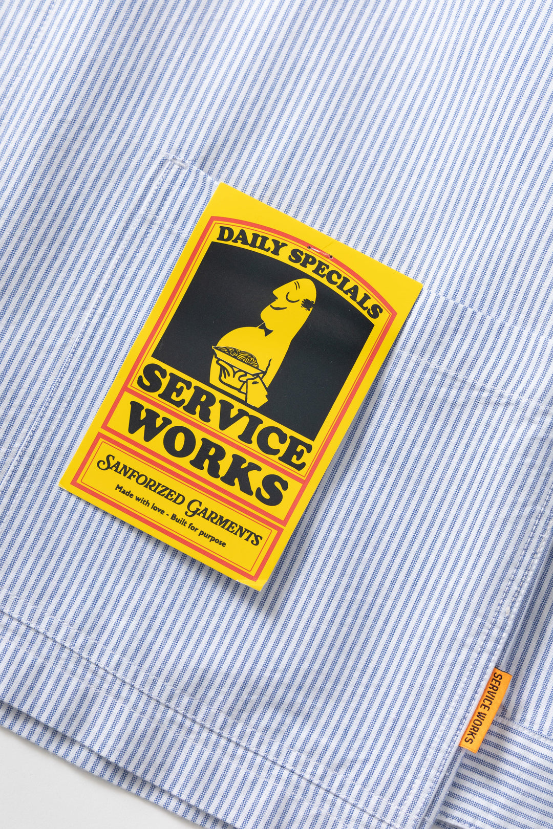 Service Works - Waiter Shirt - Oxford Blue Stripe