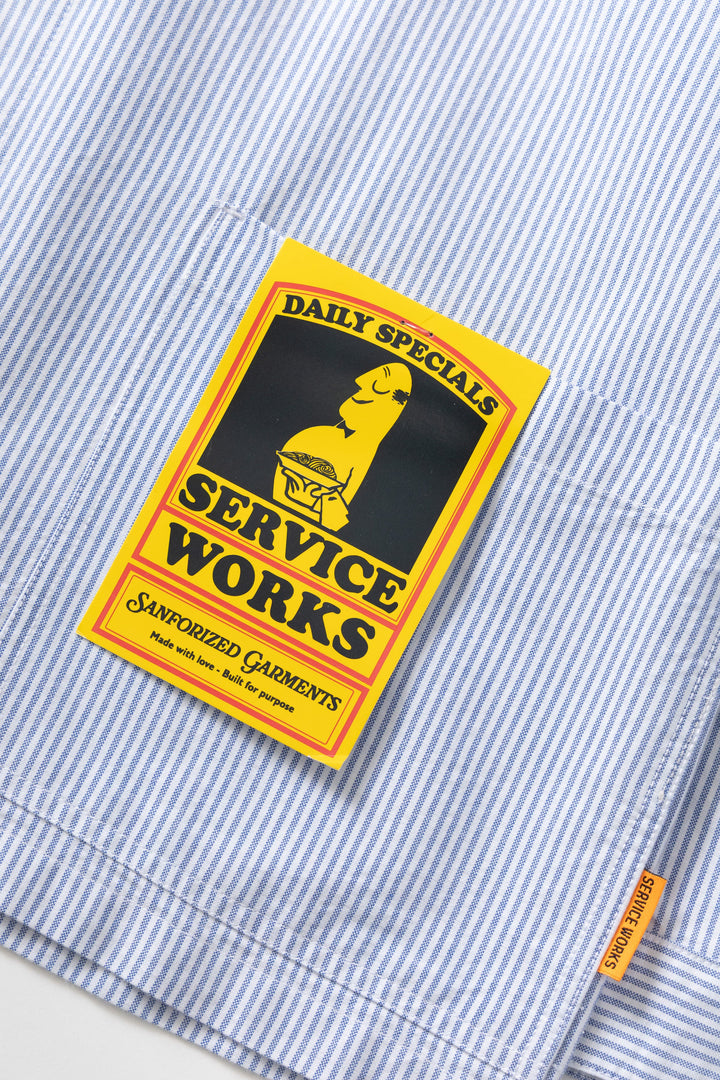 Service Works - Waiter Shirt - Oxford Blue Stripe