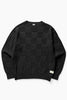 Service Works - Check Knit Crewneck - Black