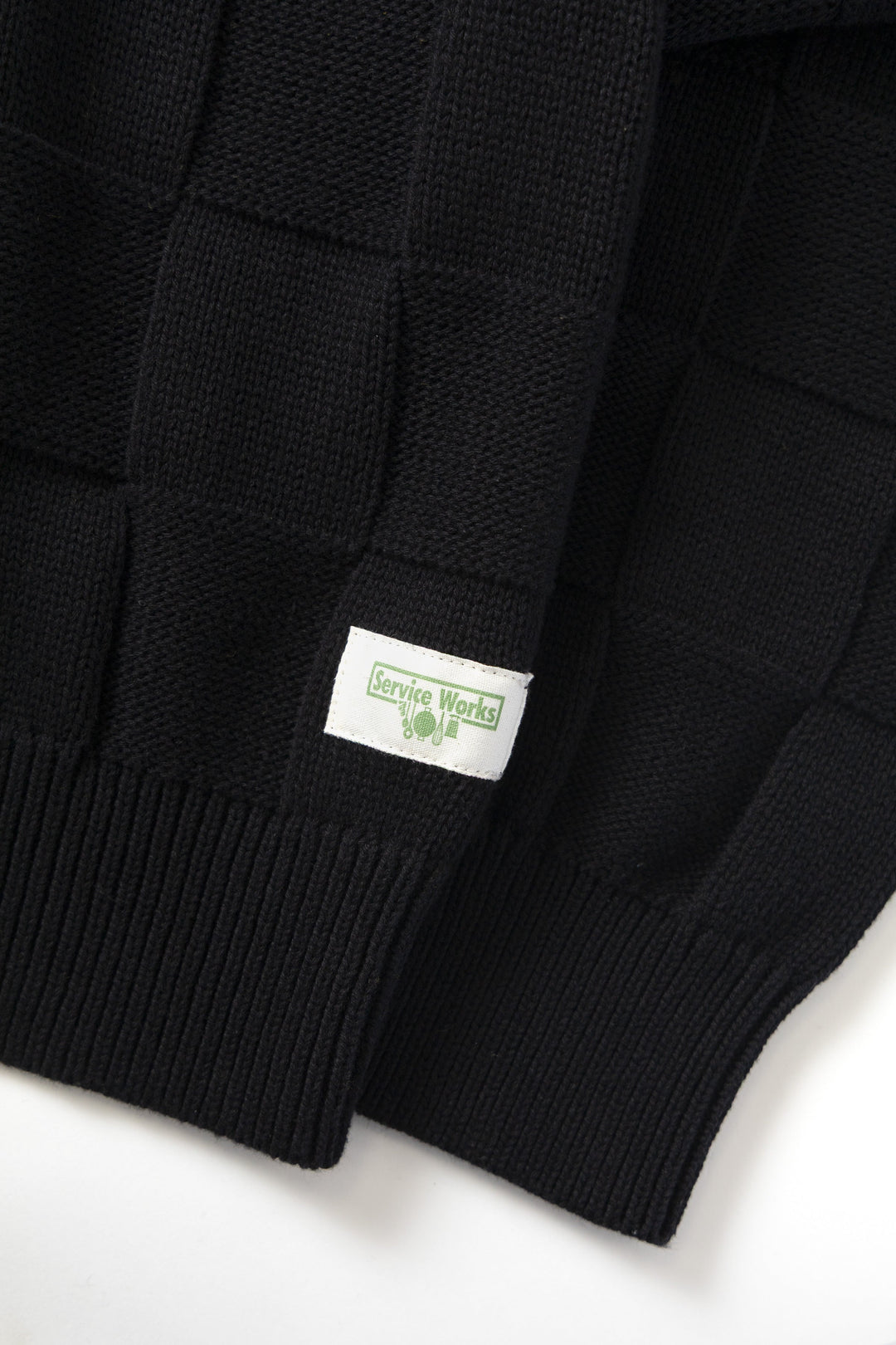 Service Works - Check Knit Crewneck - Black