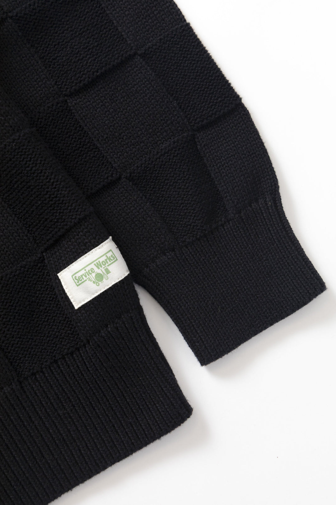 Service Works - Check Knit Crewneck - Black