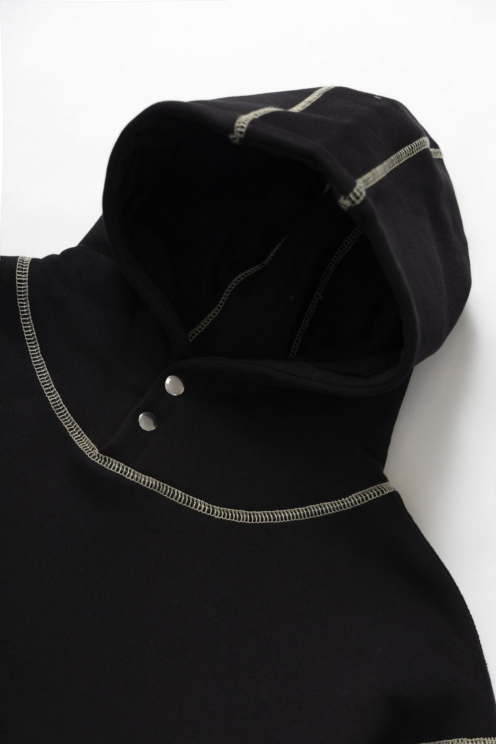Service Works - Contrast Stitch Hoodie - Black