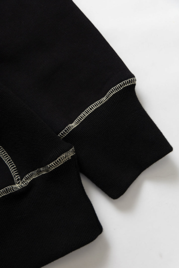 Service Works - Contrast Stitch Hoodie - Black