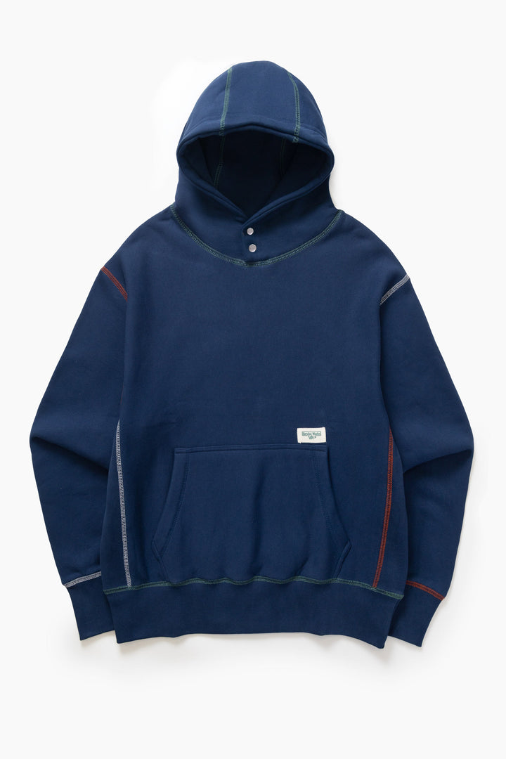 Service Works - Contrast Stitch Hoodie - Navy