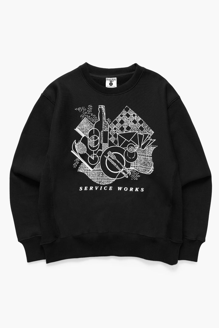 Service Works - Frequent Flyer Crewneck - Black
