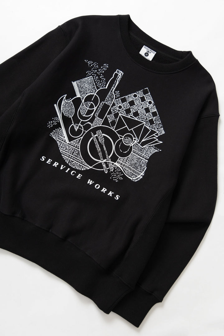 Service Works - Frequent Flyer Crewneck - Black