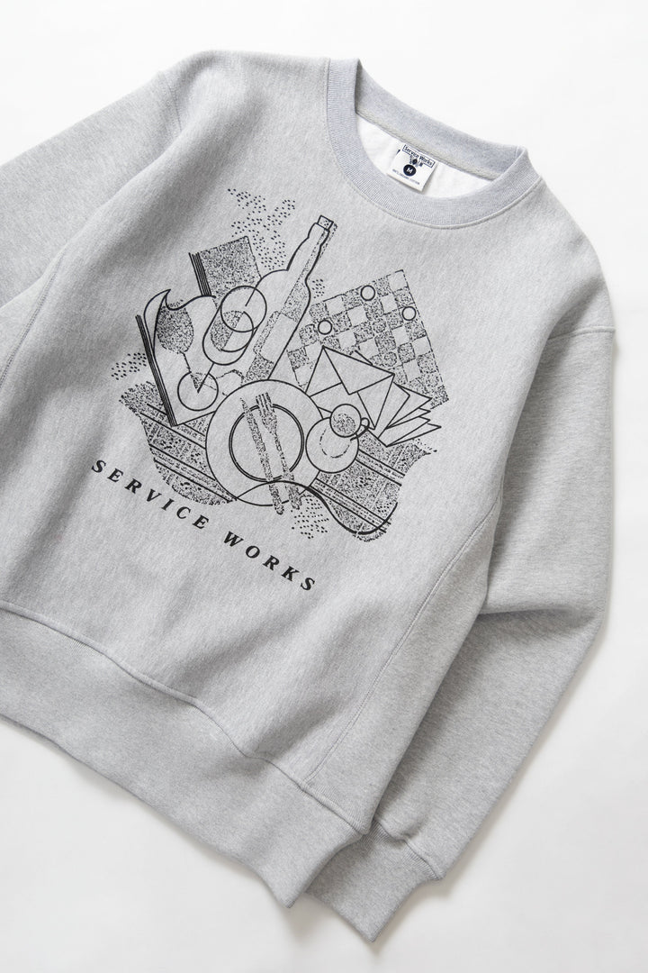 Service Works - Frequent Flyer Crewneck - Heather Grey