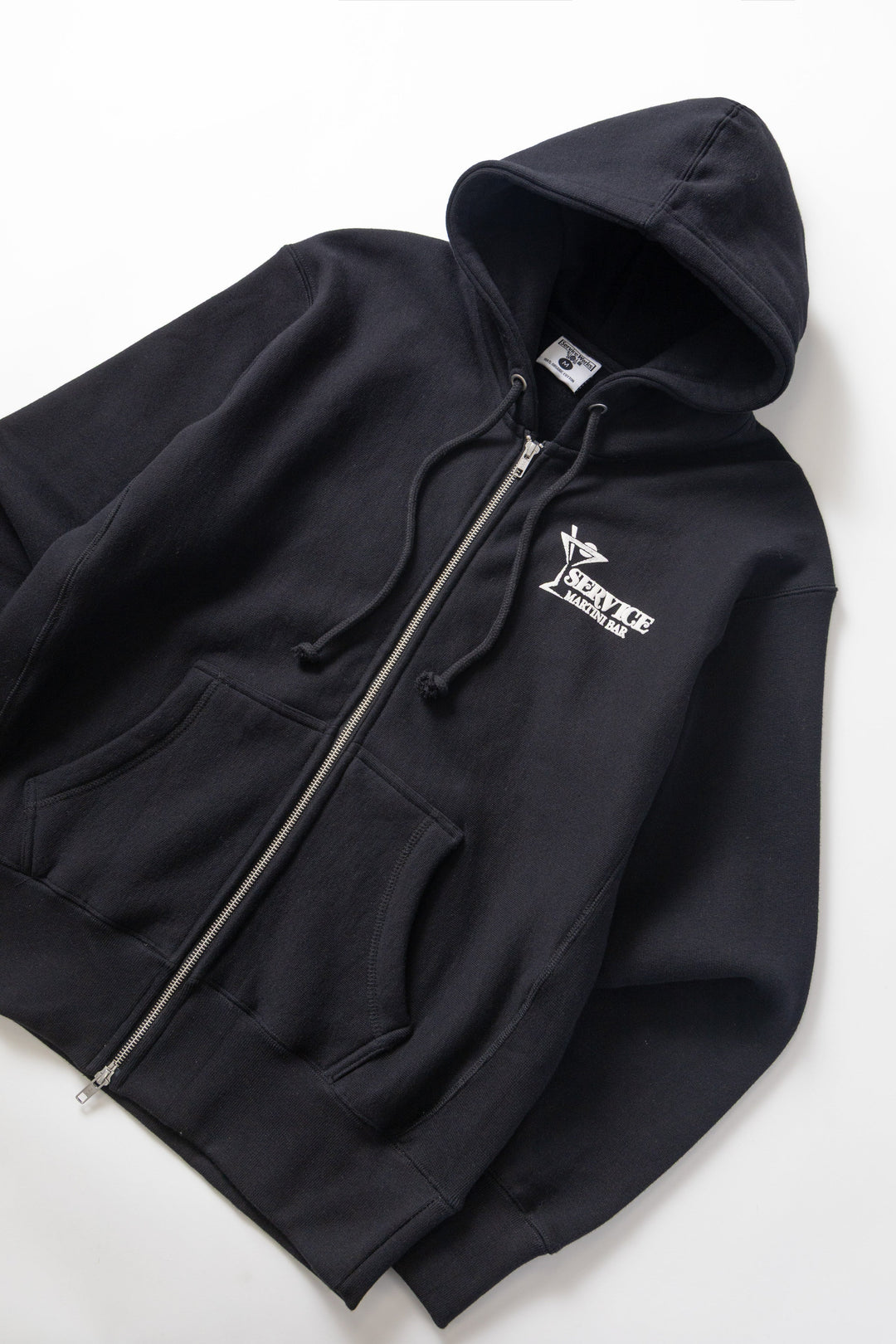Service Works - Martini Zipper Hoodie - Black