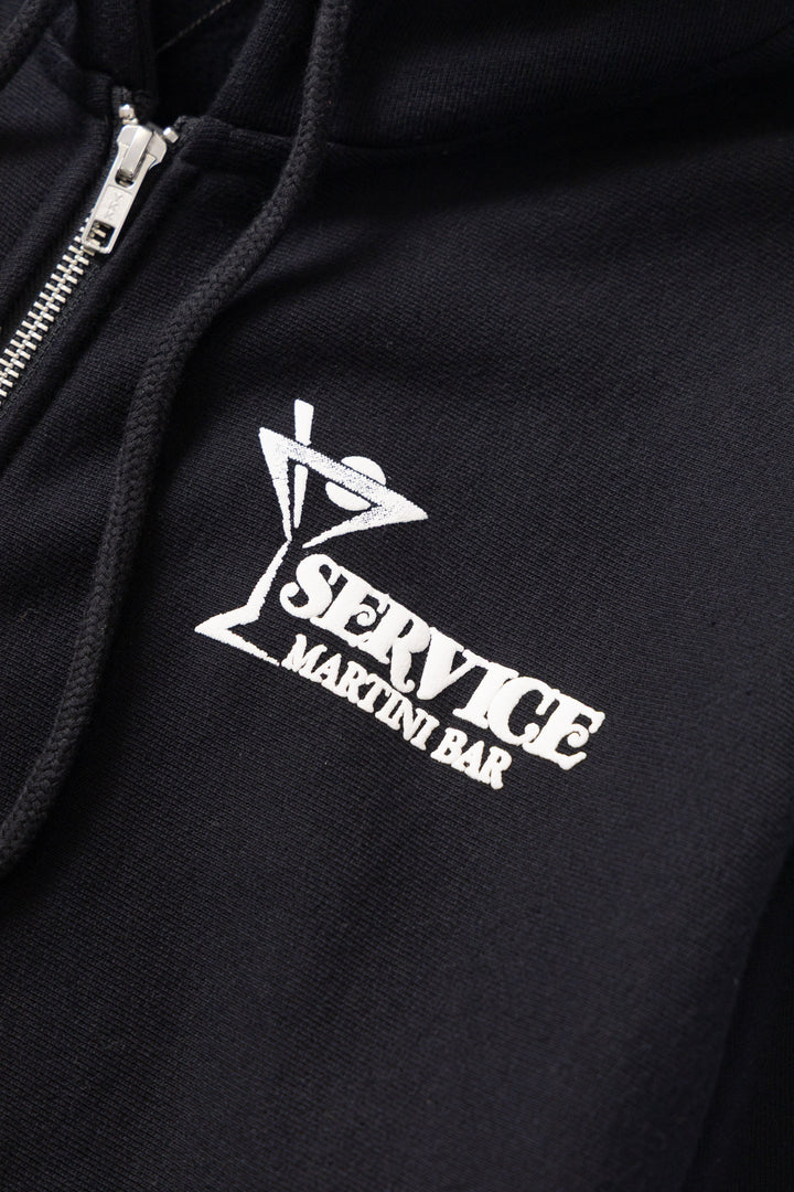 Service Works - Martini Zipper Hoodie - Black