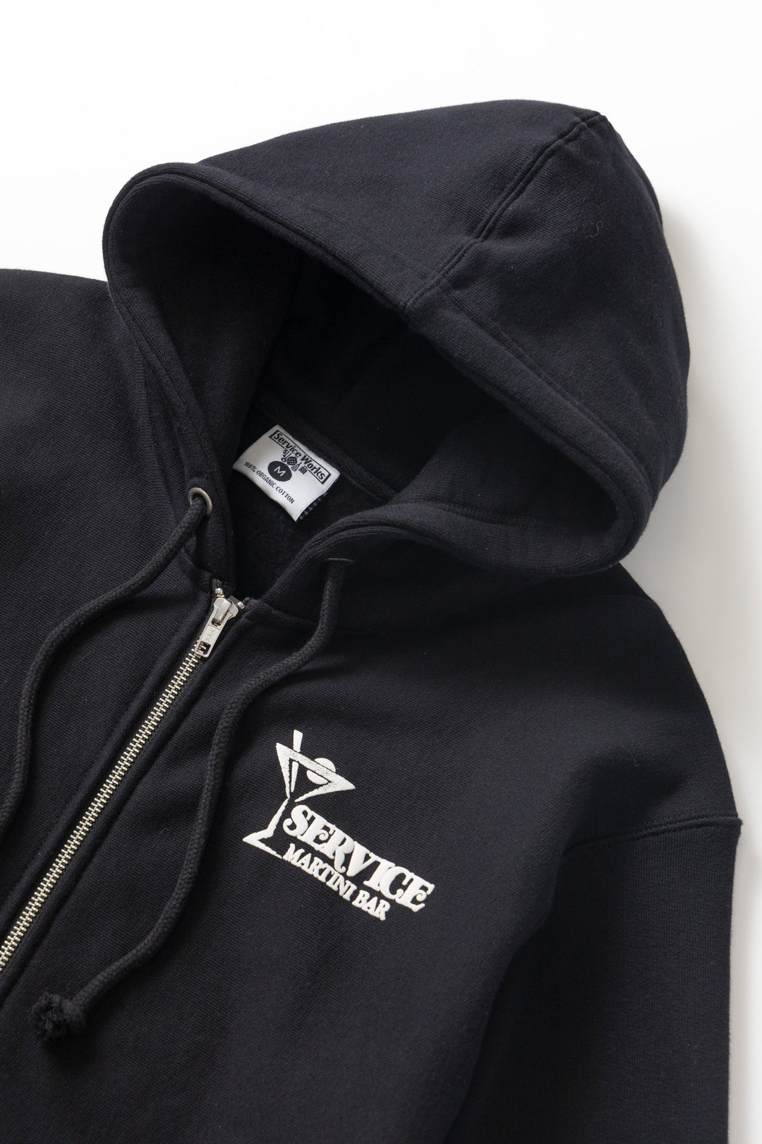 Service Works - Martini Zipper Hoodie - Black