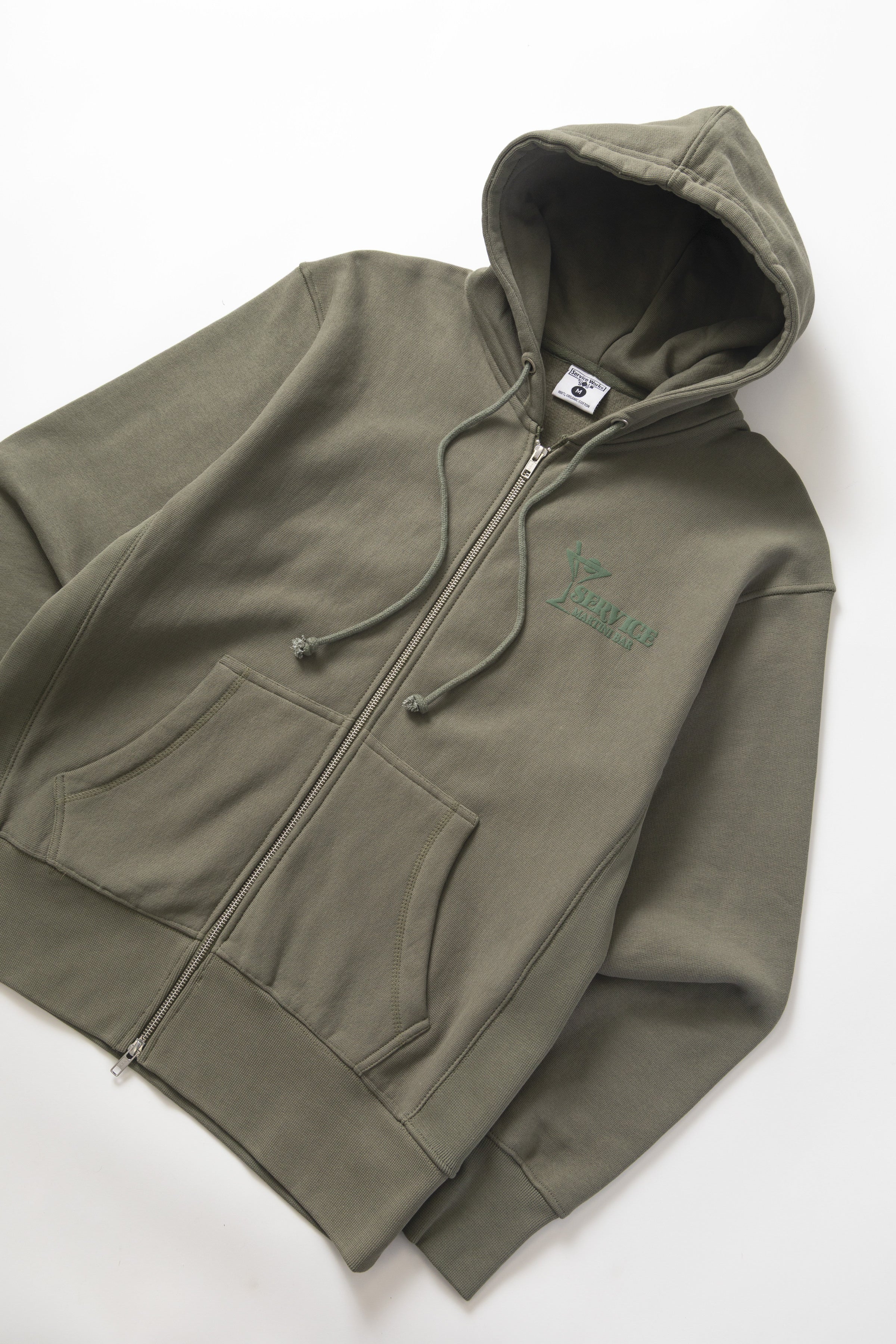 Service Works - Martini Zipper Hoodie - Olive – Blacksmith Store