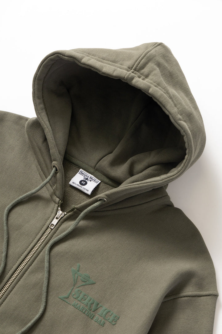 Service Works - Martini Zipper Hoodie - Olive